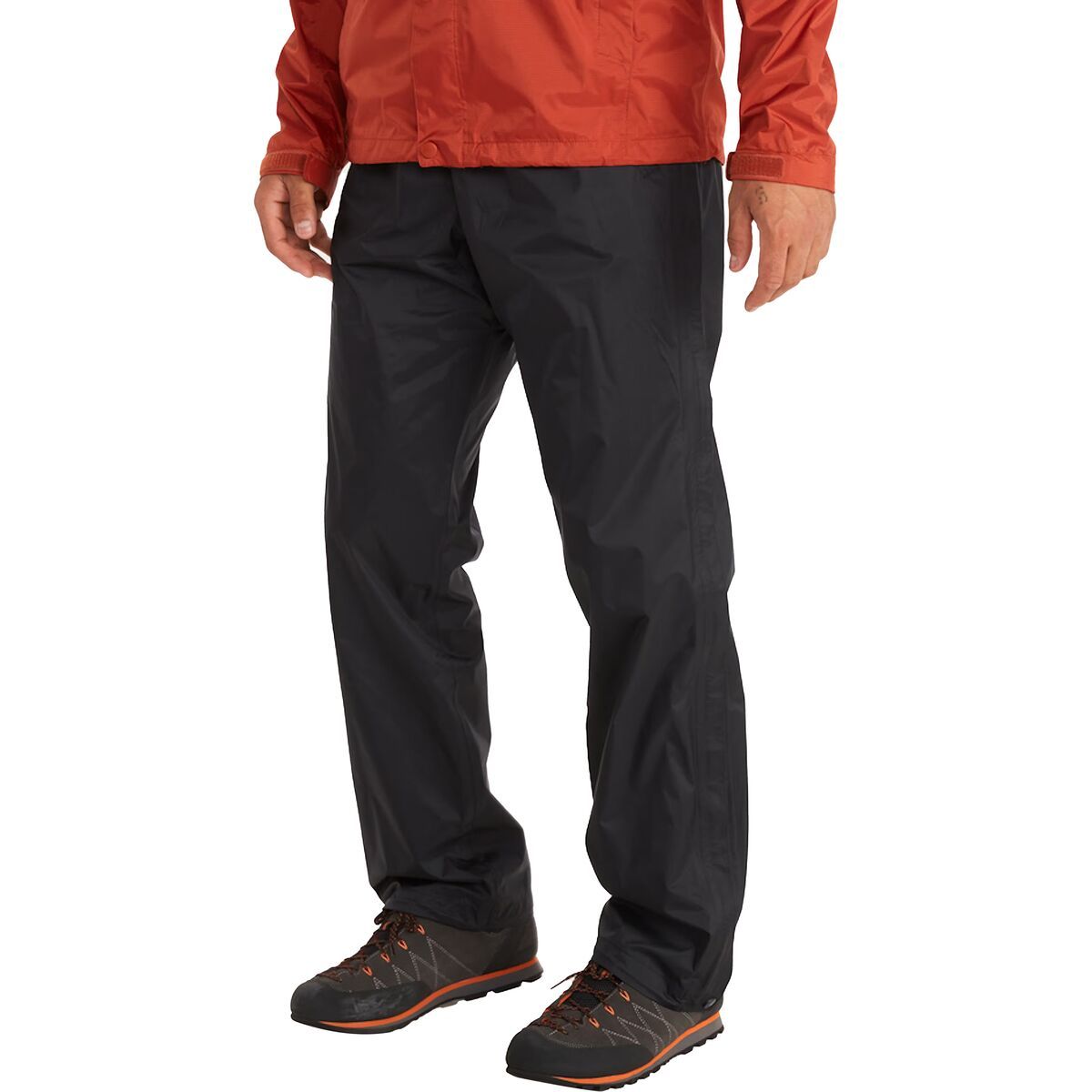 Image of Marmot PreCip Eco Full-Zip Pant - Men's Black, XXL/Reg