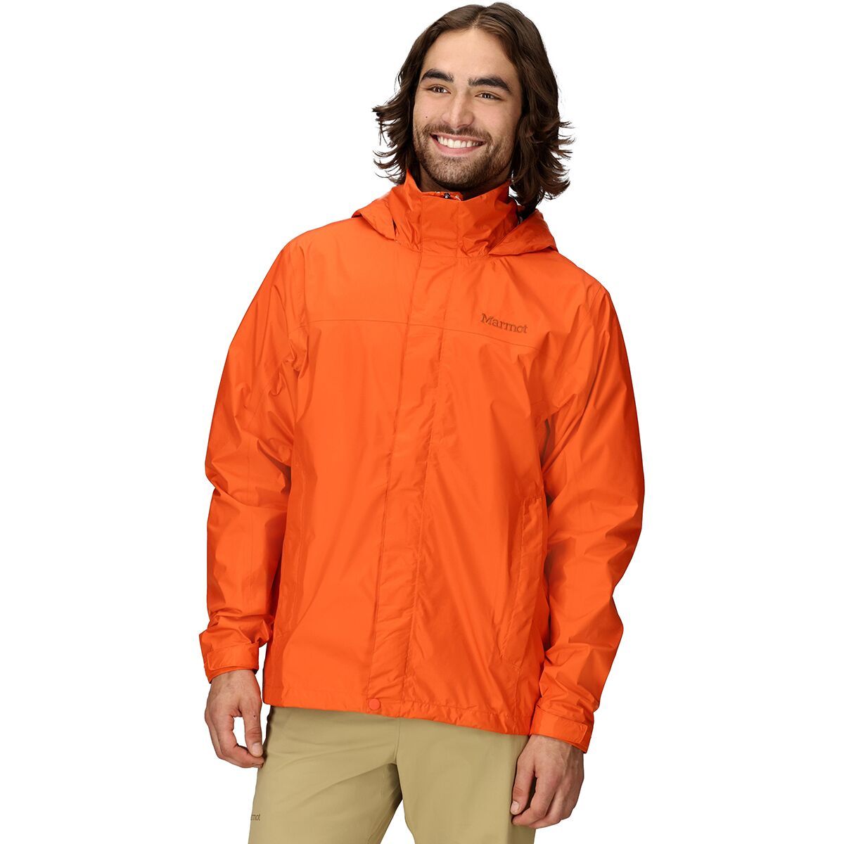 Image of Marmot PreCip Eco Jacket - Men's Red Sun, L