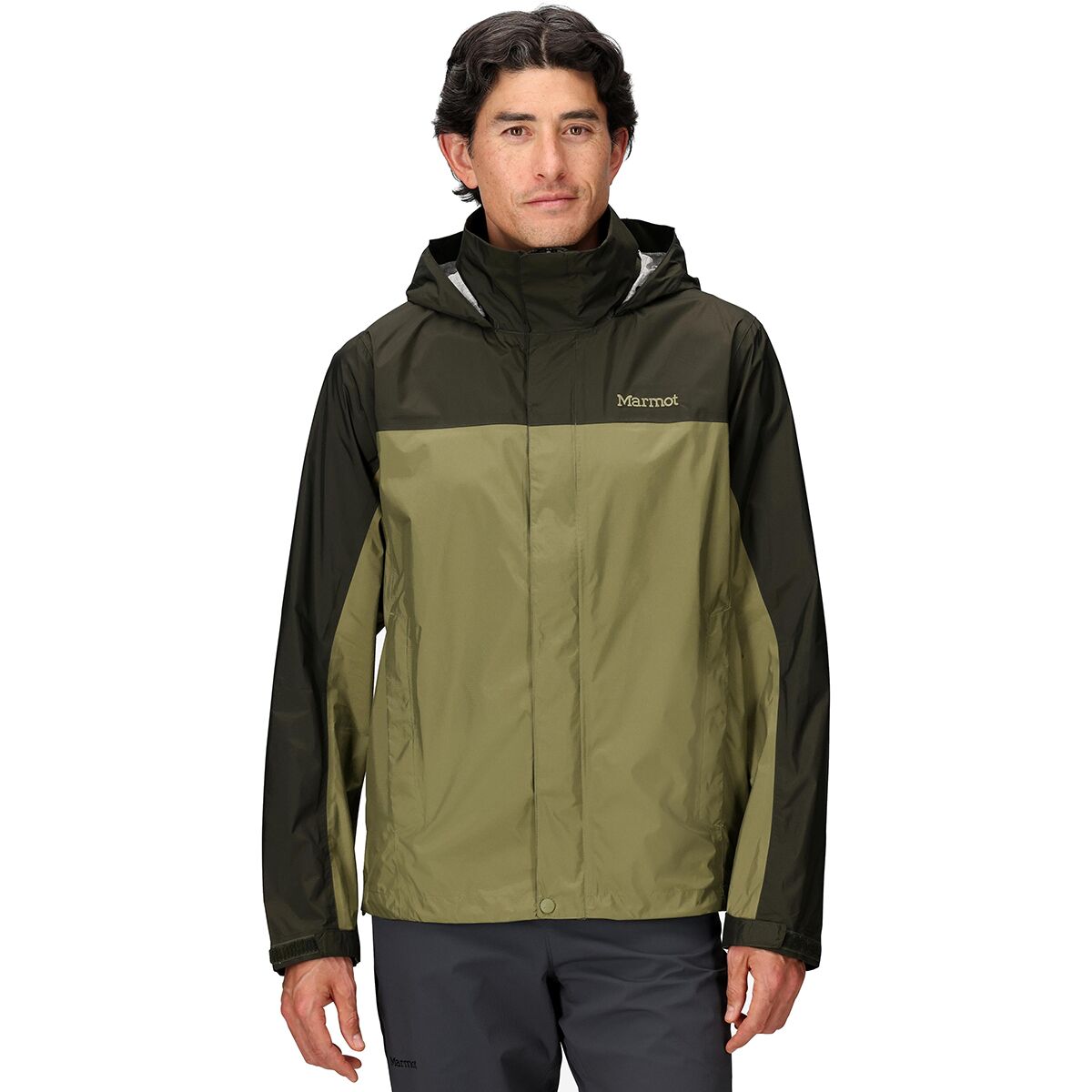Image of Marmot PreCip Eco Jacket - Men's Rosin Green/Olive Grove, L
