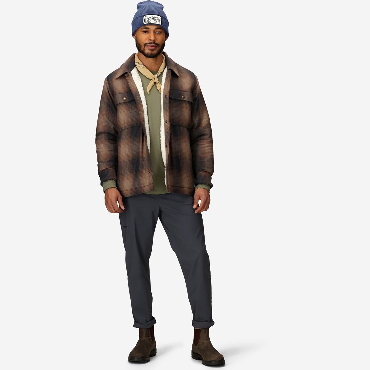 Marmot Ridgefield Sherpa Flannel Shirt Jacket - Men's - Clothing