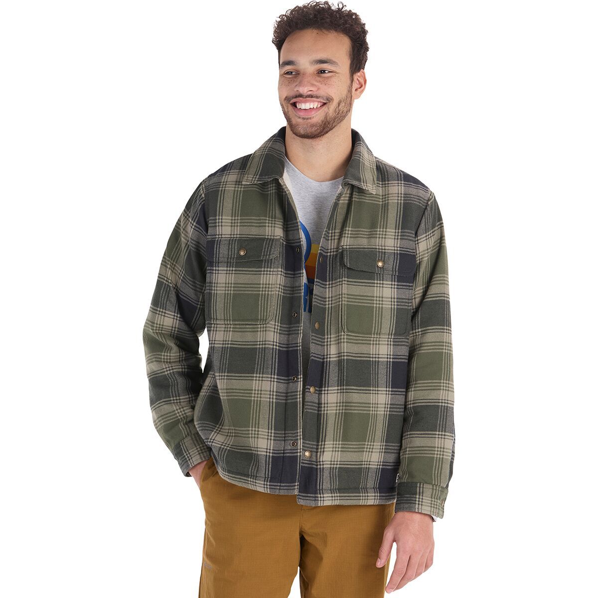 Marmot Ridgefield Sherpa Flannel Shirt Jacket - Men