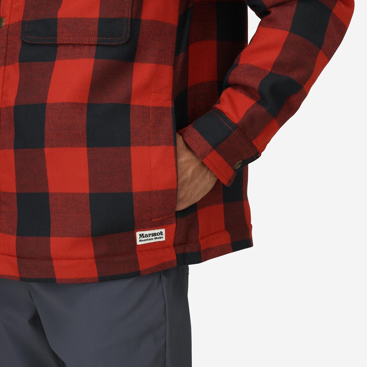 Marmot Ridgefield Sherpa Flannel Shirt Jacket - Men's - Clothing