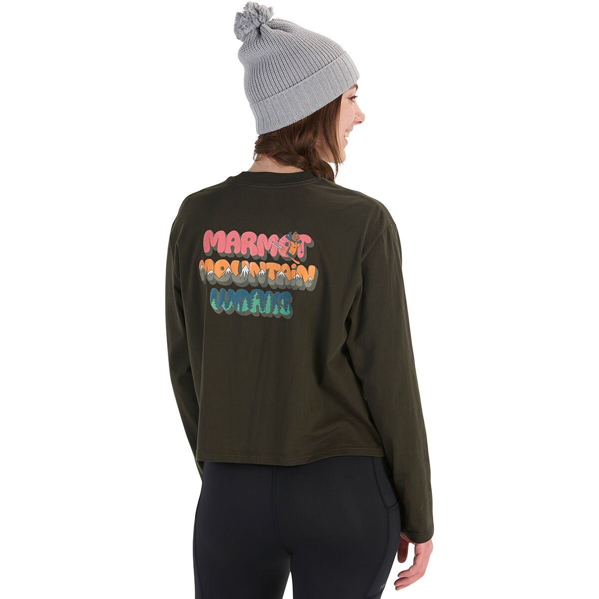 Marmot Downhill Marty Boxy Long-Sleeve T-Shirt - Women's Rosin Green, XL