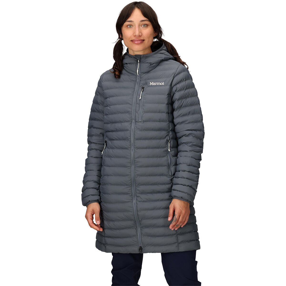 Image of Marmot Echo Featherless Long Jacket - Women's Steel Onyx, XS