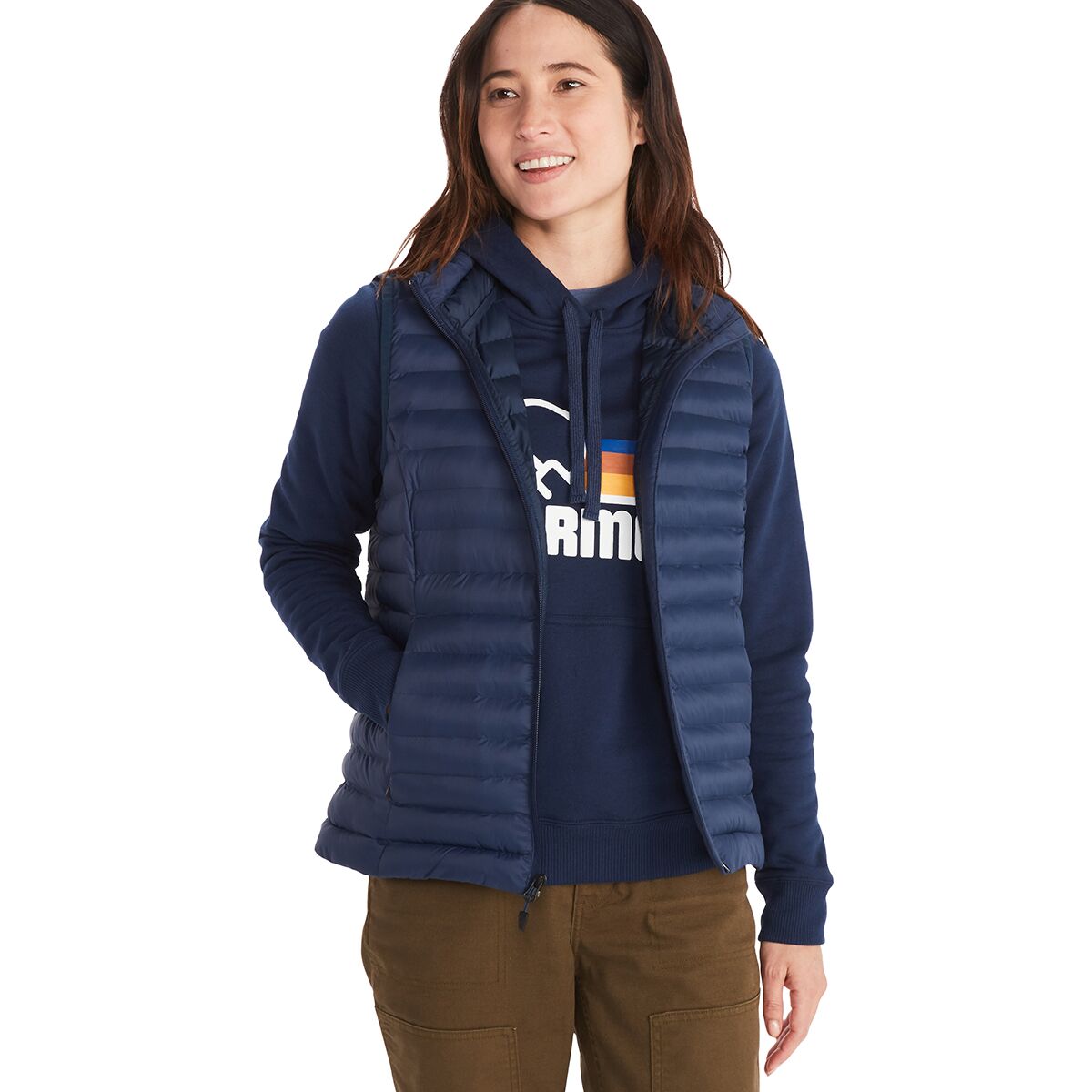 Image of Marmot Echo Featherless Vest - Women's Arctic Navy, S