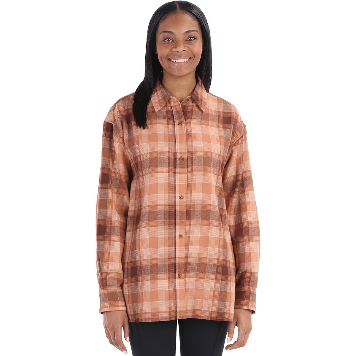 Marmot Fairfax Lightweight Relaxed Flannel - Women's Sunburn, S