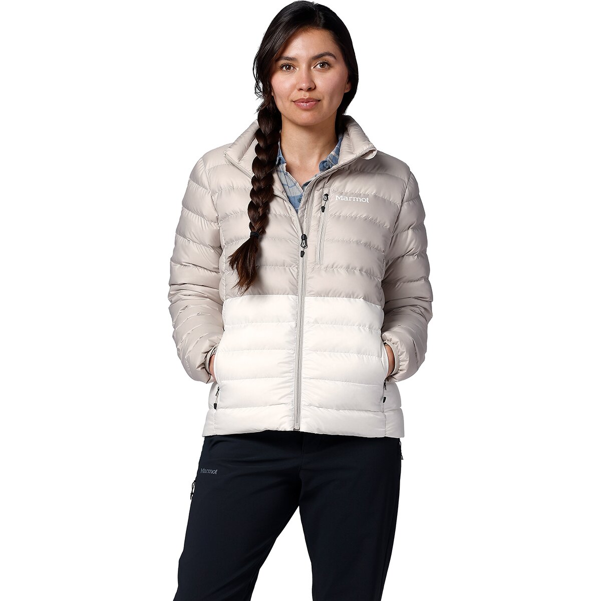 Image of Marmot Highlander Jacket - Women's Birch Bark/Pearl, L