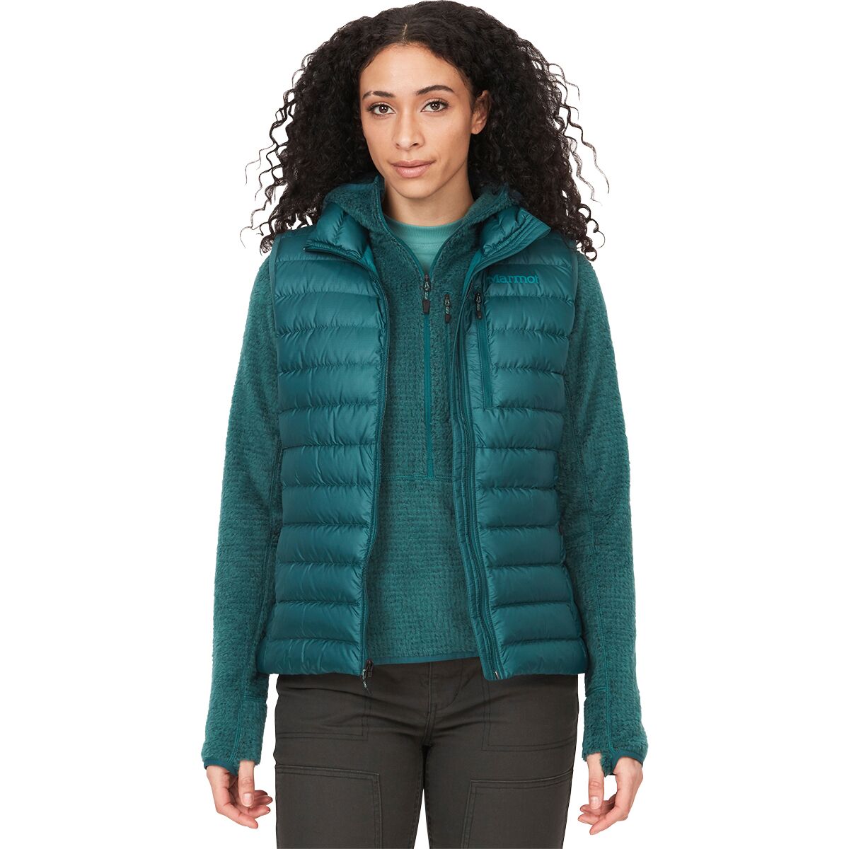 Image of Marmot Highlander Vest - Women's Dark Jungle, XL