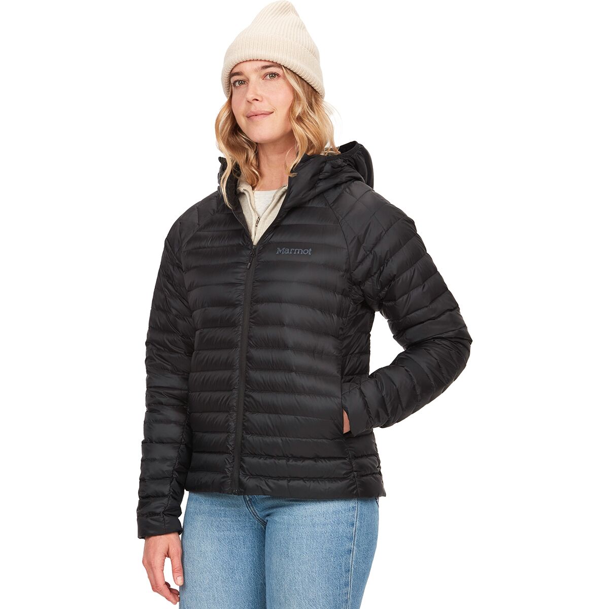 Image of Marmot Hype Down Hoodie - Women's Black, M