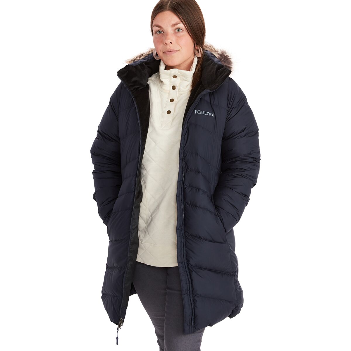 Image of Marmot Montreal Coat - Women's Midnight Navy, S