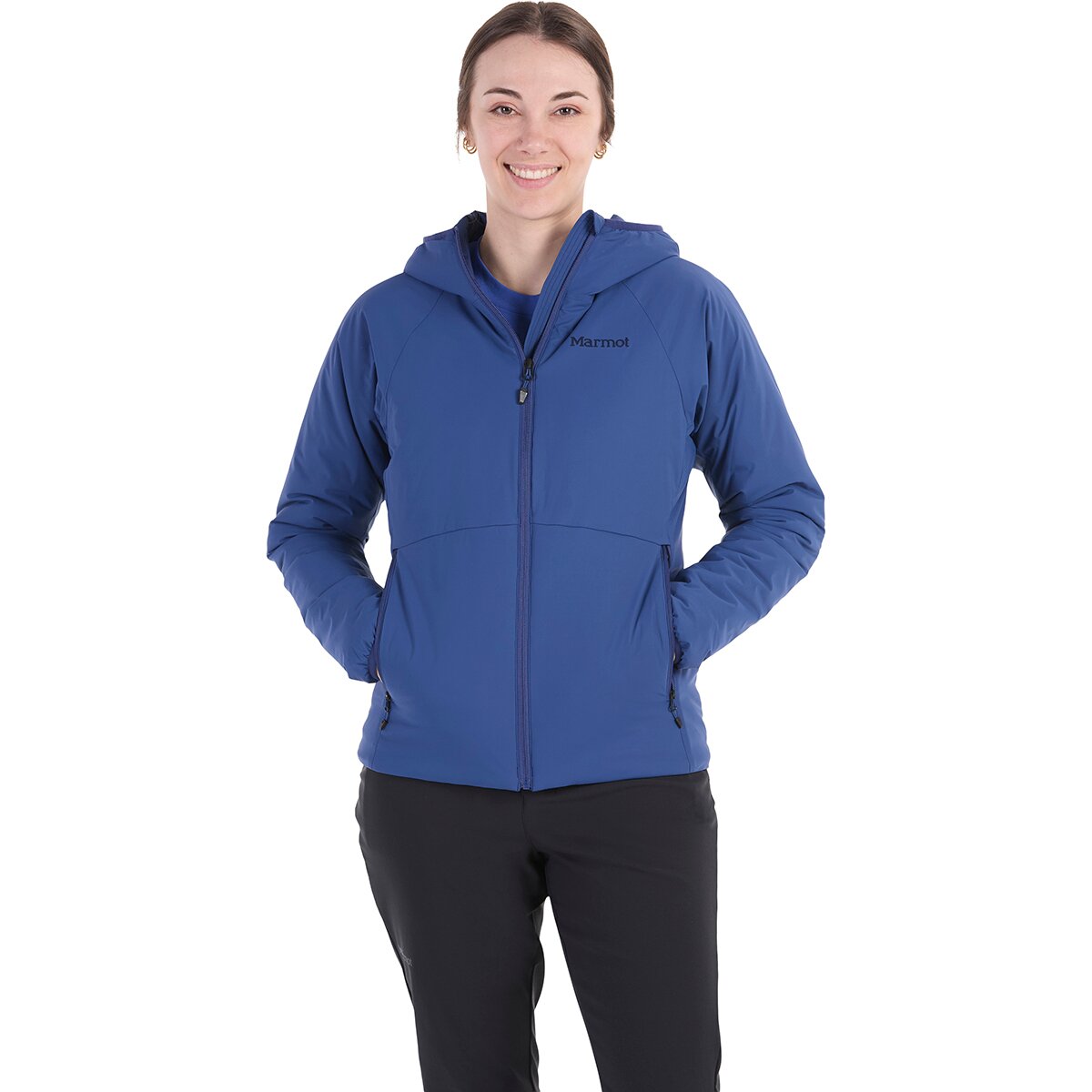 Image of Marmot Novus Hooded Jacket - Women's Twilight Blue, L
