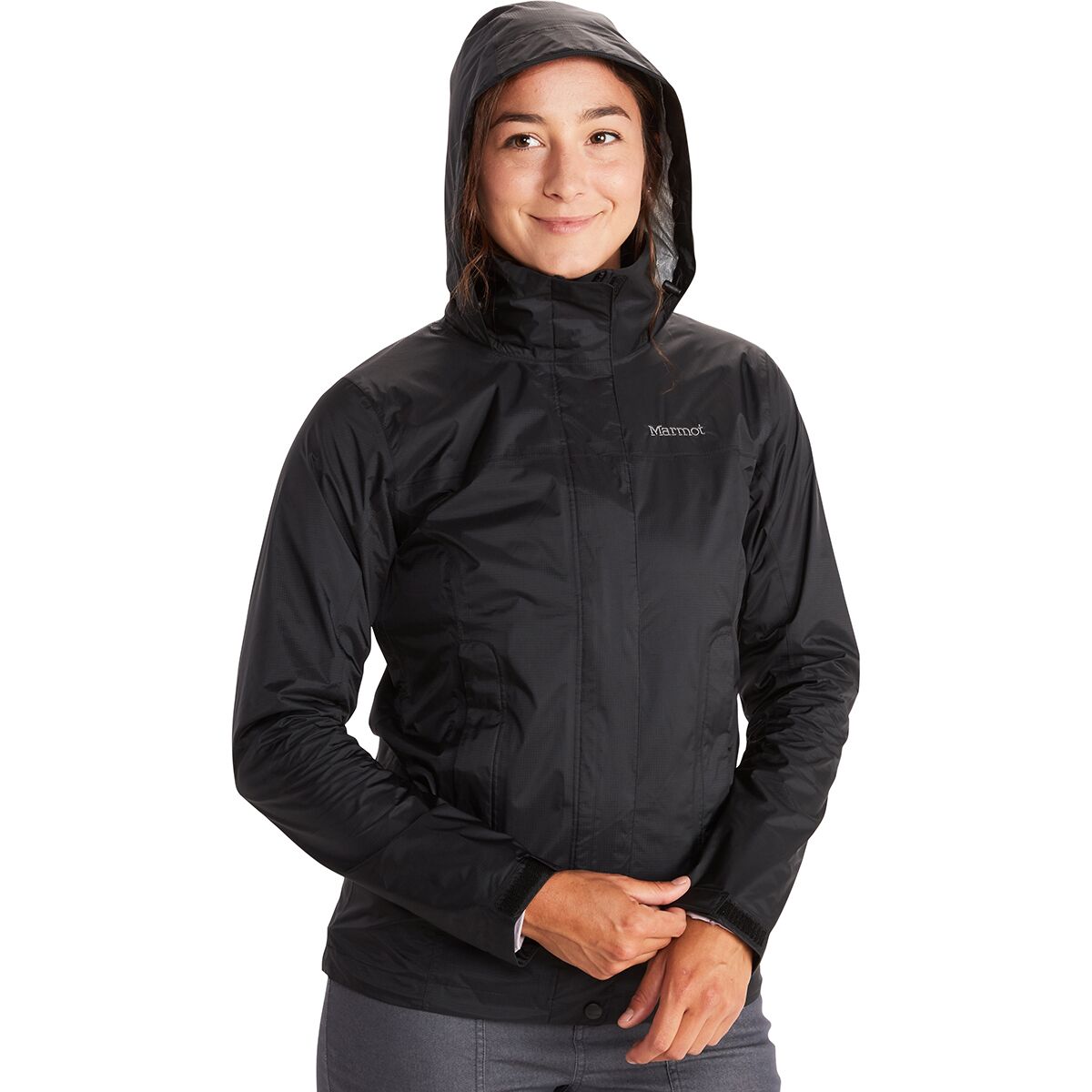 Image of Marmot PreCip Eco Jacket - Women's Black, M