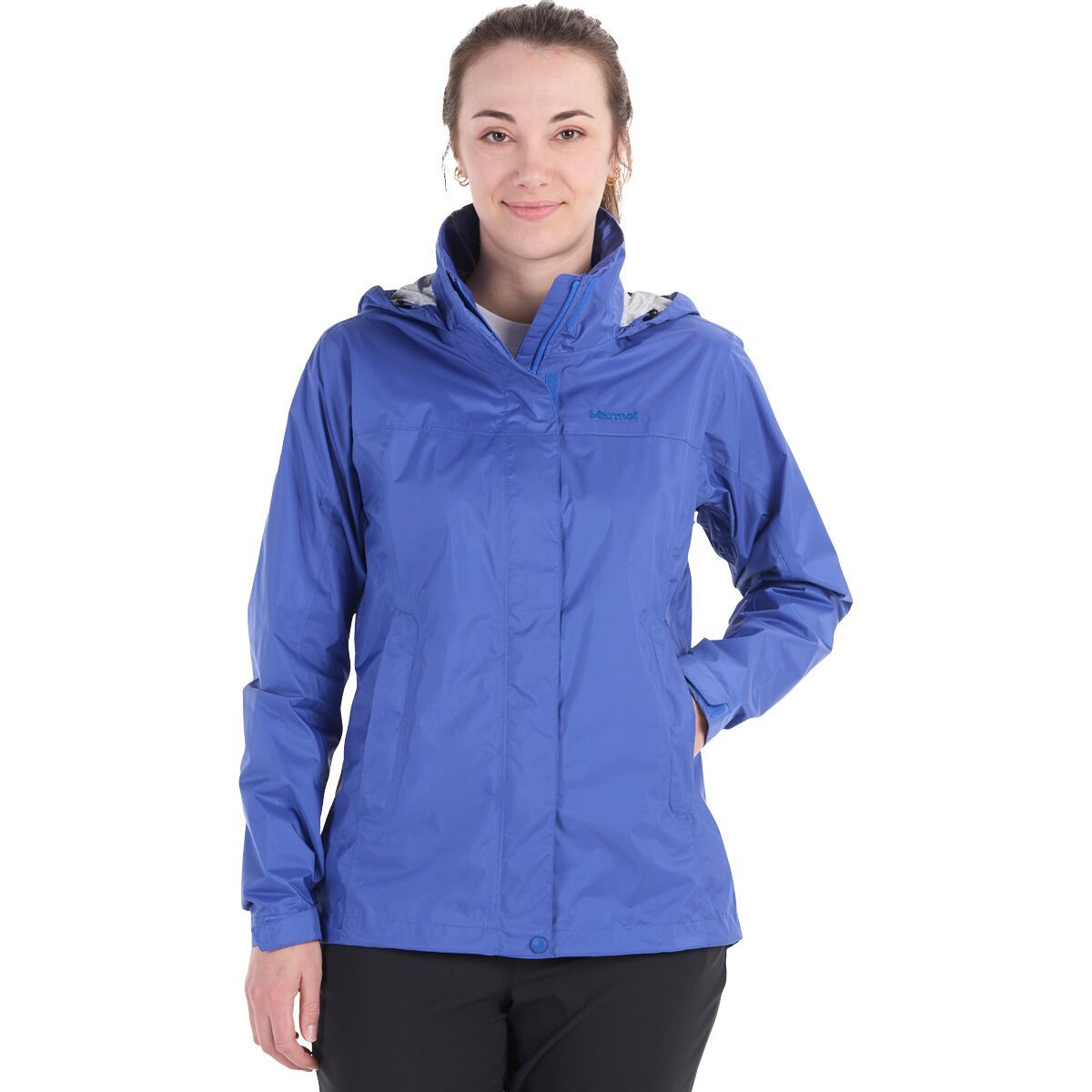 Image of Marmot PreCip Eco Jacket - Women's Trail Blue, XL