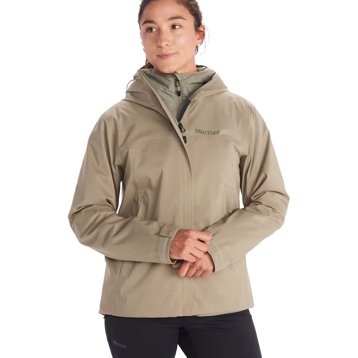 Image of Marmot PreCip Eco Pro Jacket - Women's Vetiver, S