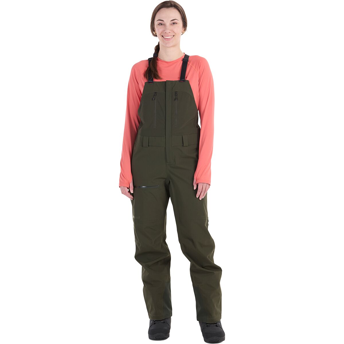 Image of Marmot Refuge Pro Bib Pant - Women's Rosin Green, M