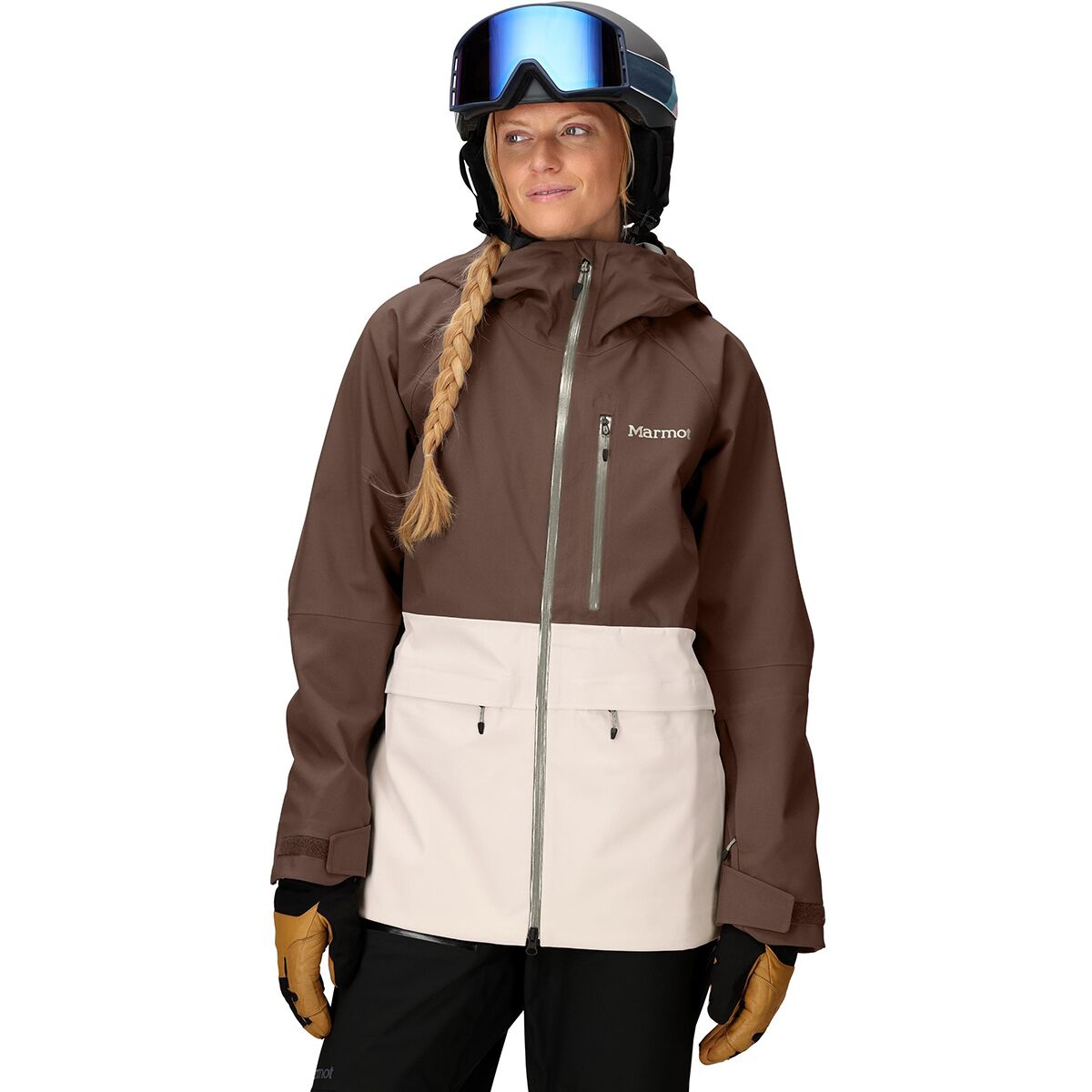 Image of Marmot Refuge Pro Jacket - Women's Hickory Nut/Birch Bark, M