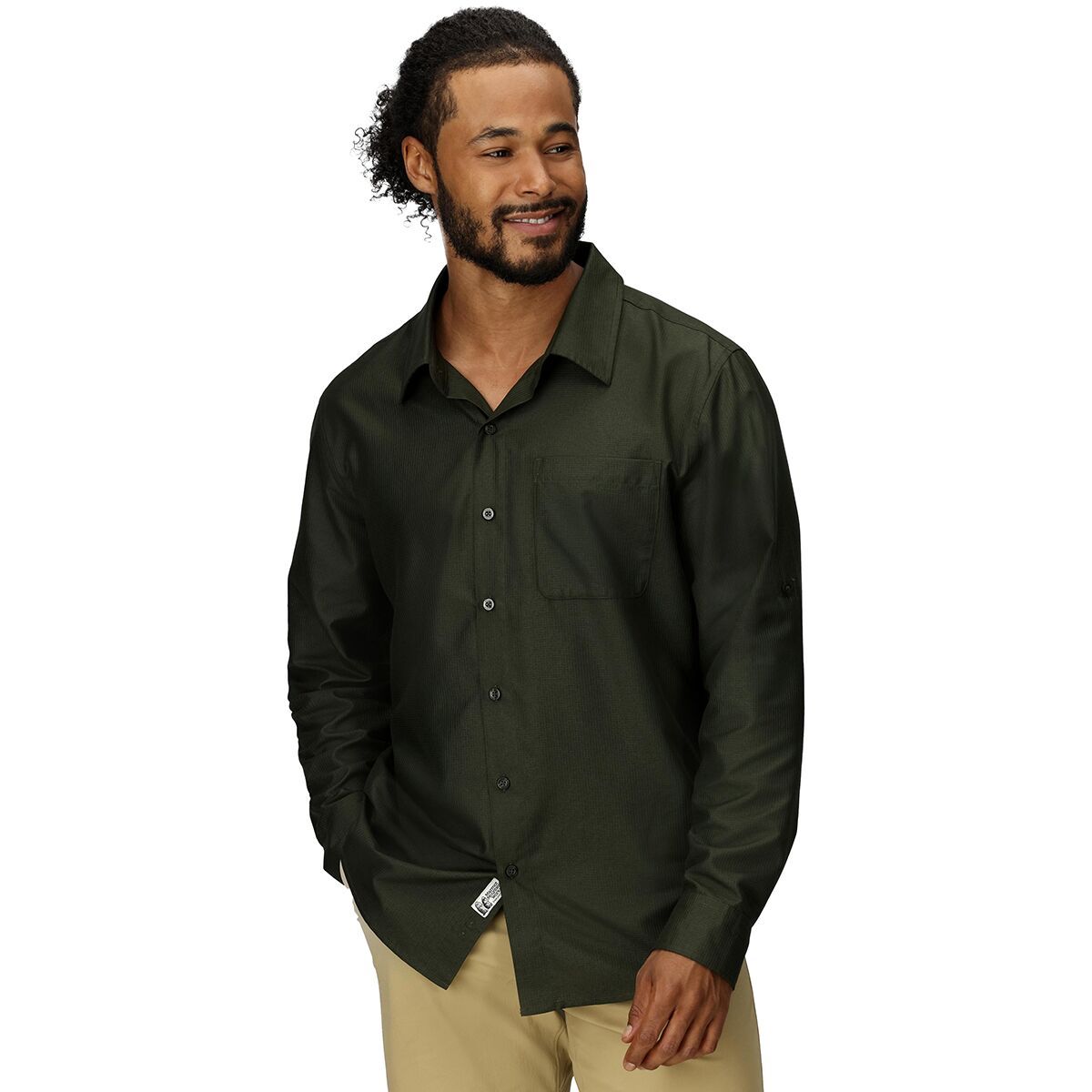Image of Marmot AirExchange Long-Sleeve Shirt - Men's Rosin Green, S
