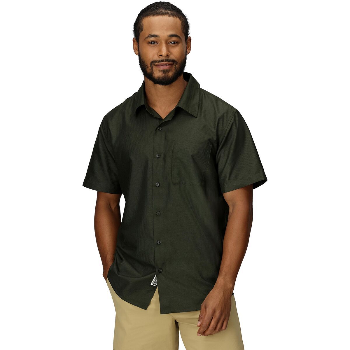 Image of Marmot AirExchange Short-Sleeve Shirt - Men's Rosin Green, S