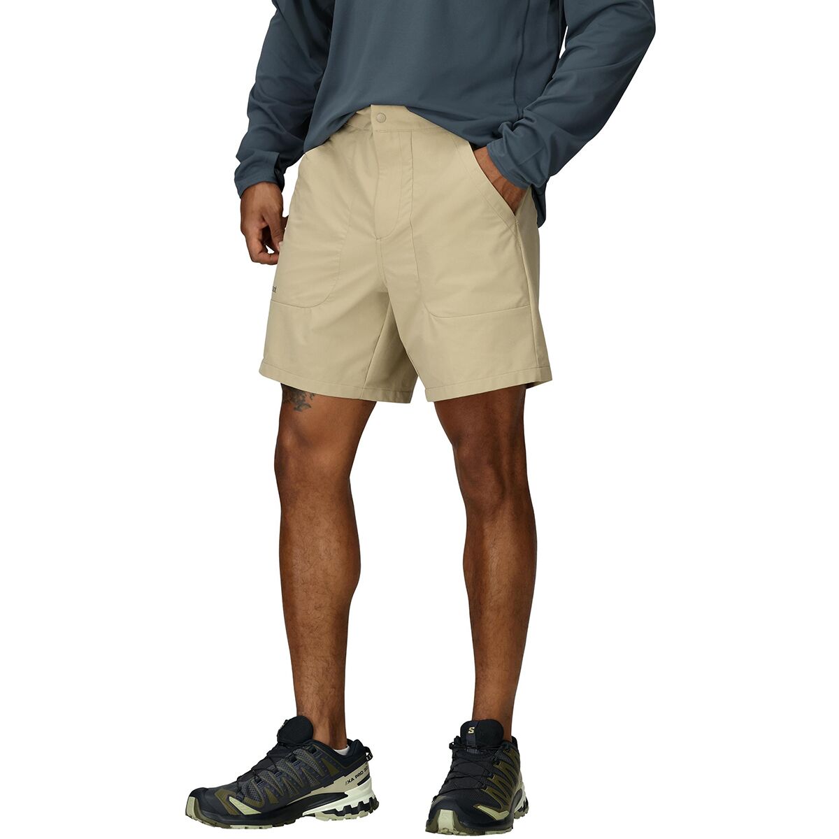 Image of Marmot AirExchange SolarShield 7in Short - Men's Chinchilla, M