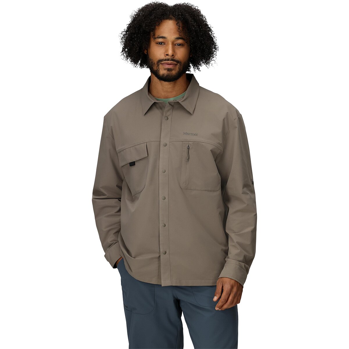 Marmot AirExchange SolarShield Overshirt - Men's Claystone, XXL