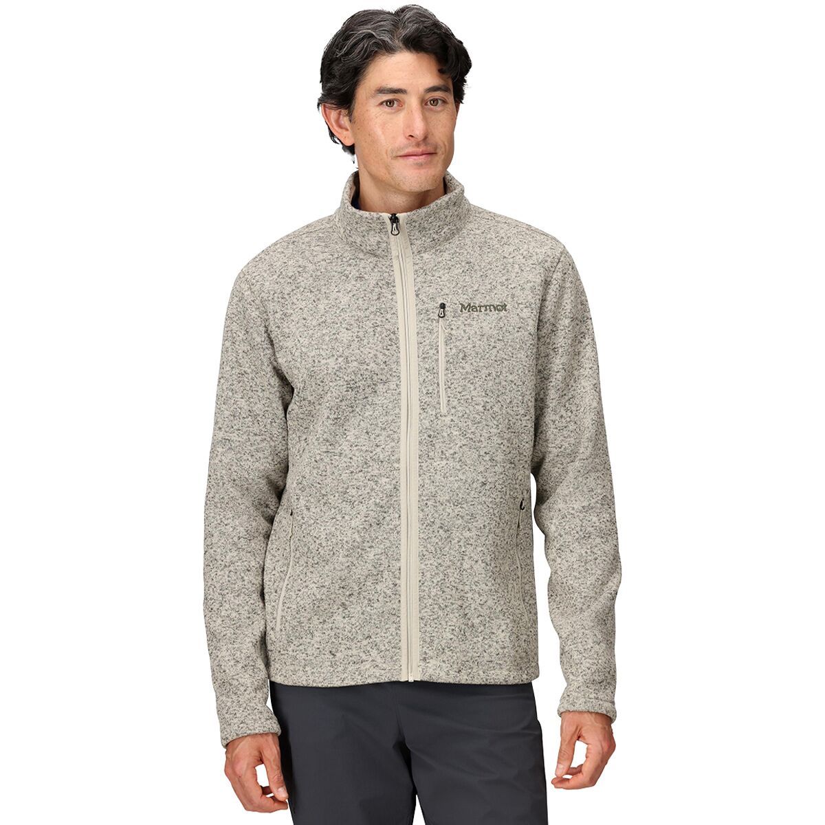 Image of Marmot Drop Line Jacket - Men's Birch Bark Heather, S