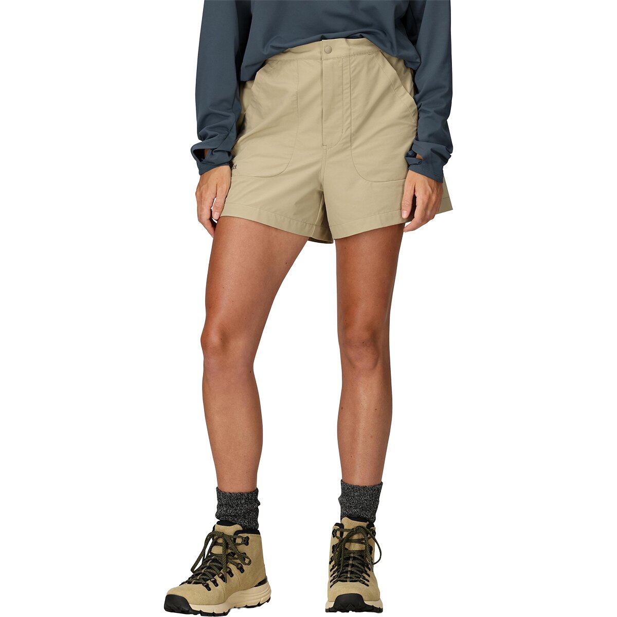 Image of Marmot AirExchange SolarShield 4in Short - Women's Chinchilla, XS