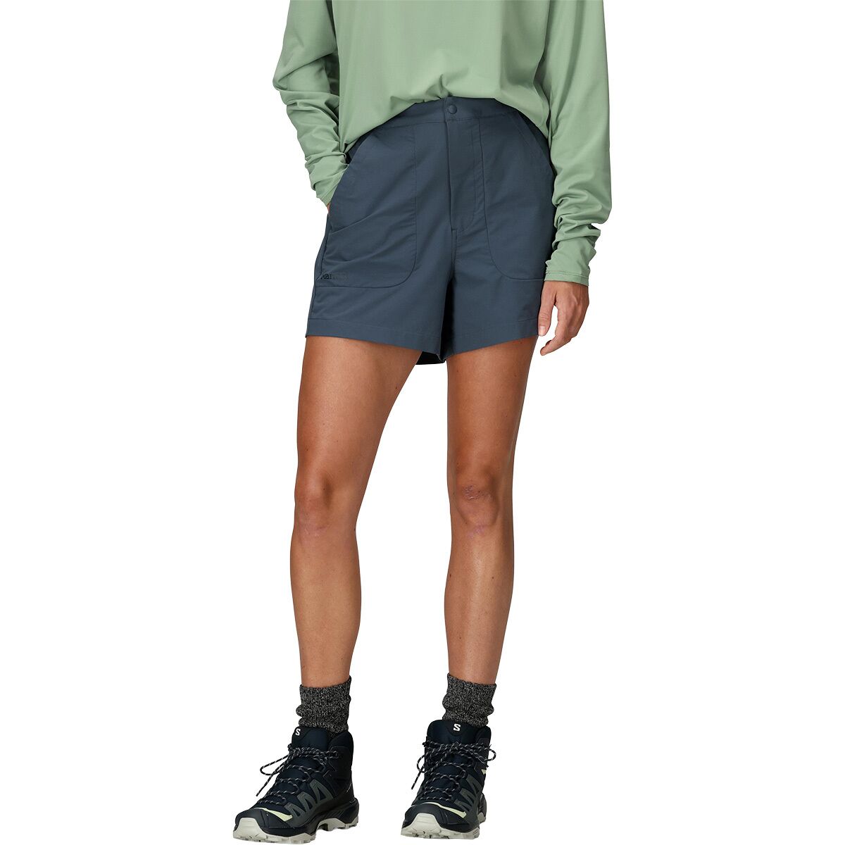 Image of Marmot AirExchange SolarShield 4in Short - Women's Thunderhead, L