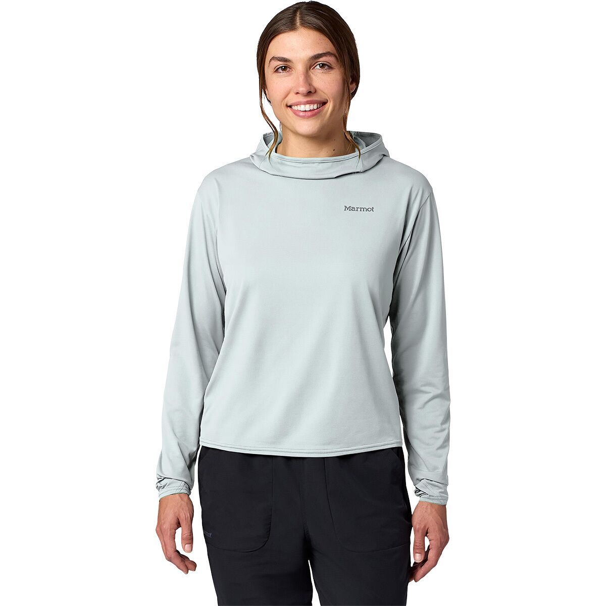 Image of Marmot AirExchange SolarShield Hoodie - Women's Boulder Crack, S