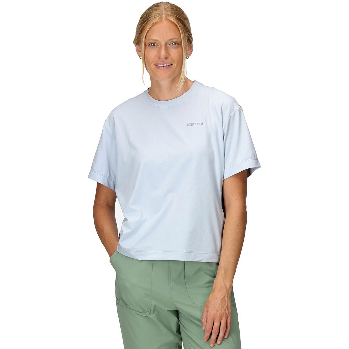Marmot Marmot AirExchange SolarShield Short-Sleeve Crew Top - Women's Vapor, XL
