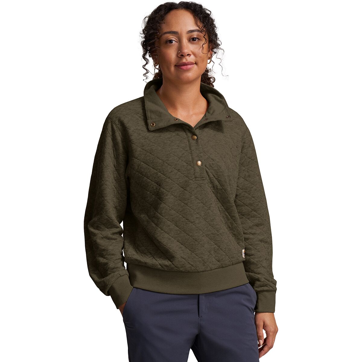 Marmot Marmot Galen Funnel Neck Top - Women's Nori Heather, M