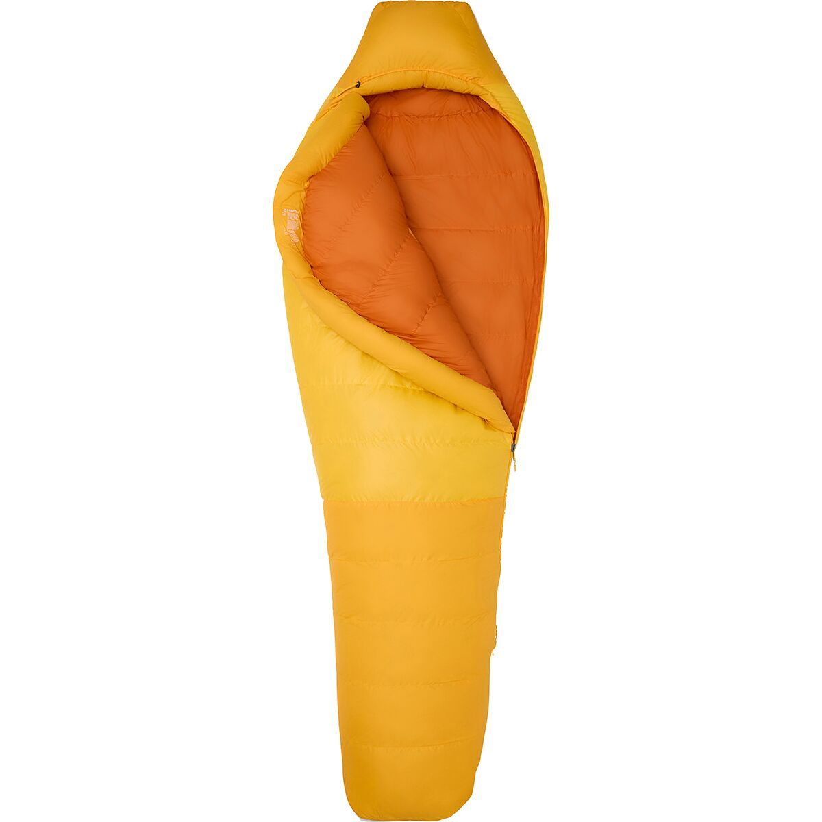Image of Marmot Mad River 0 Sleeping Bag: 0 Degree Down Golden Sun/Tangelo, Reg/Left Zip