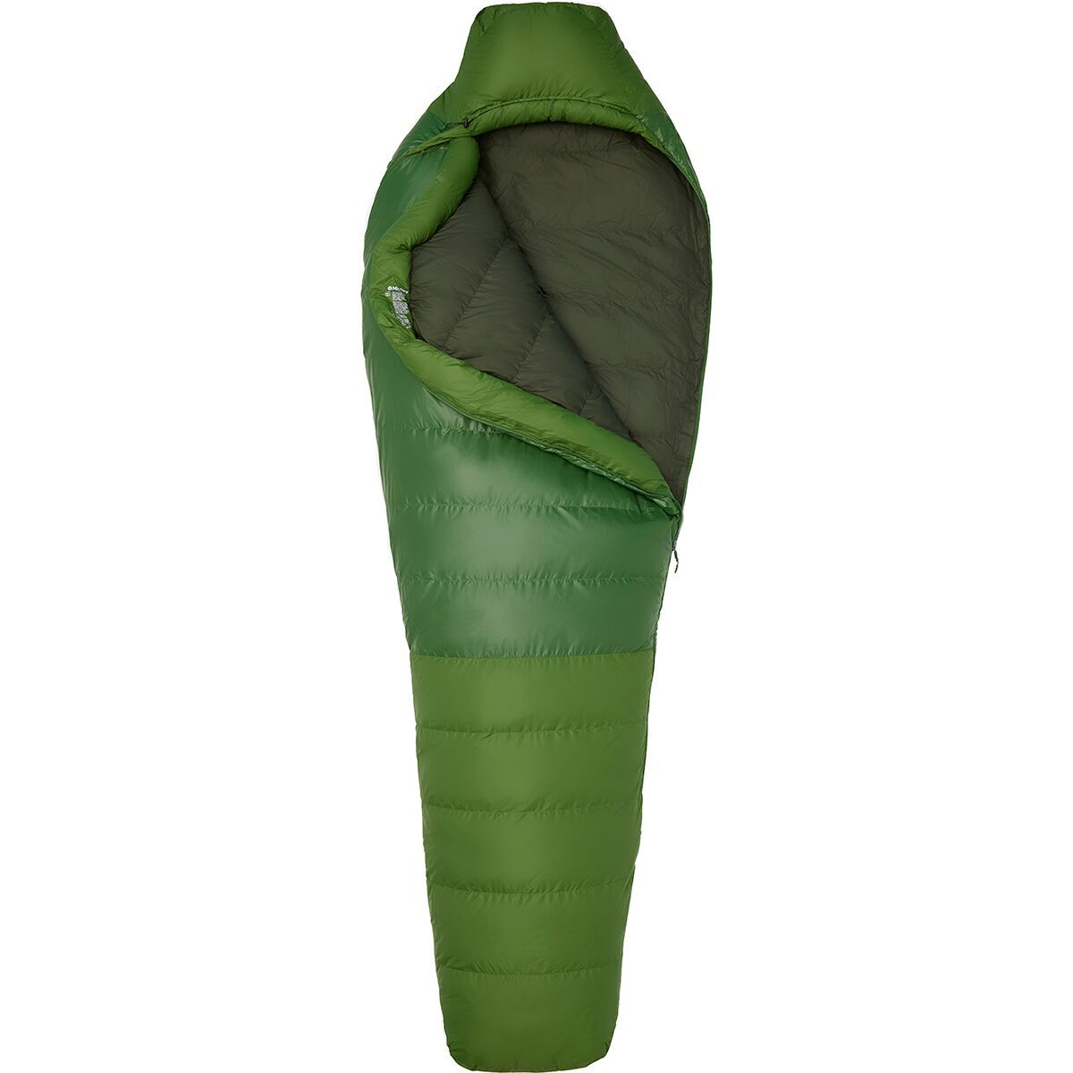 Image of Marmot Mad River 30 Sleeping Bag: 30 Degree Down Foliage/Rosin Green, Long/Left Zip