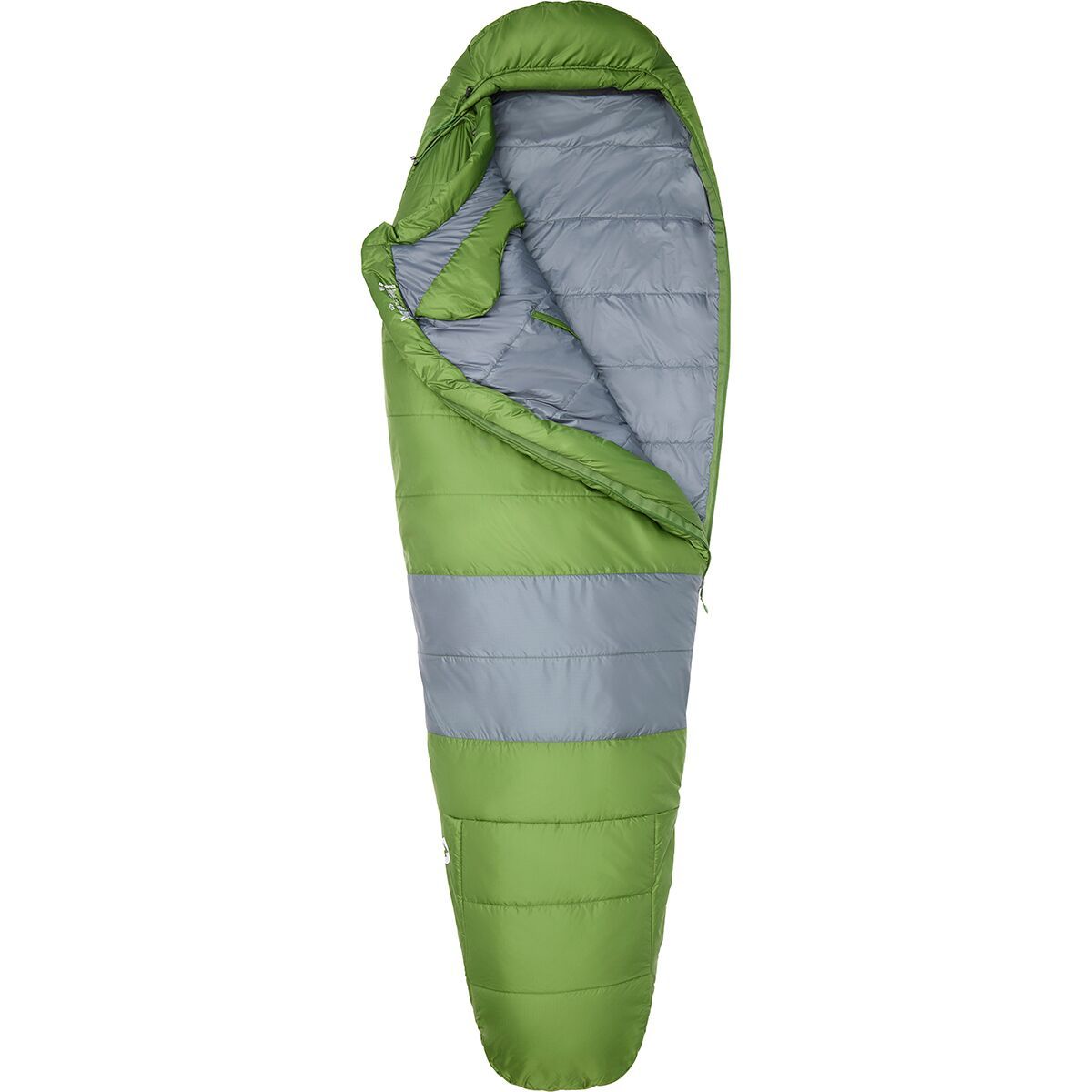 Image of Marmot Trestles Elite Eco 30 Sleeping Bag: 30F Synthetic Foliage/Steel Onyx, Long/Left Zip
