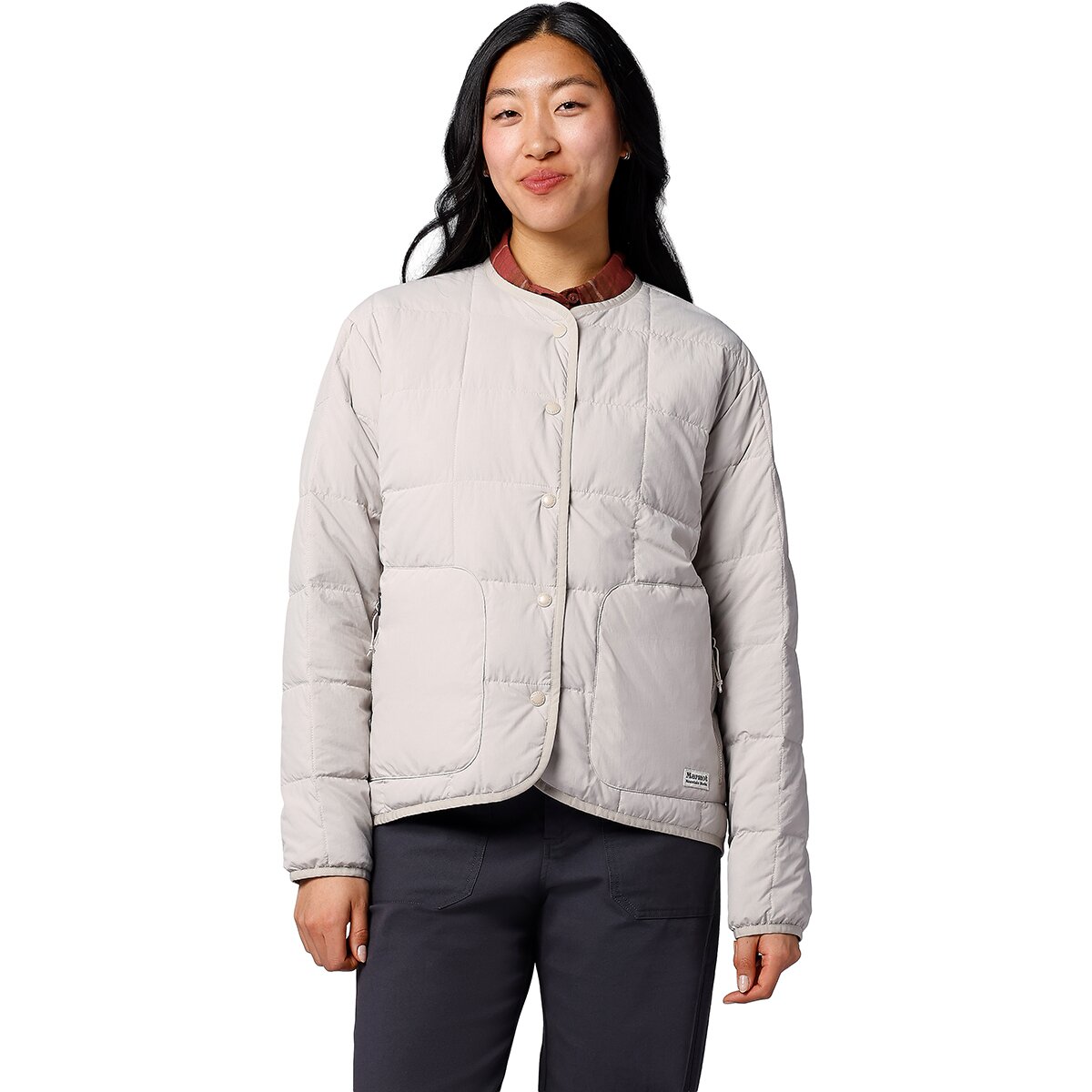 Image of Marmot Ares Collarless Jacket - Women's Birch Bark, M