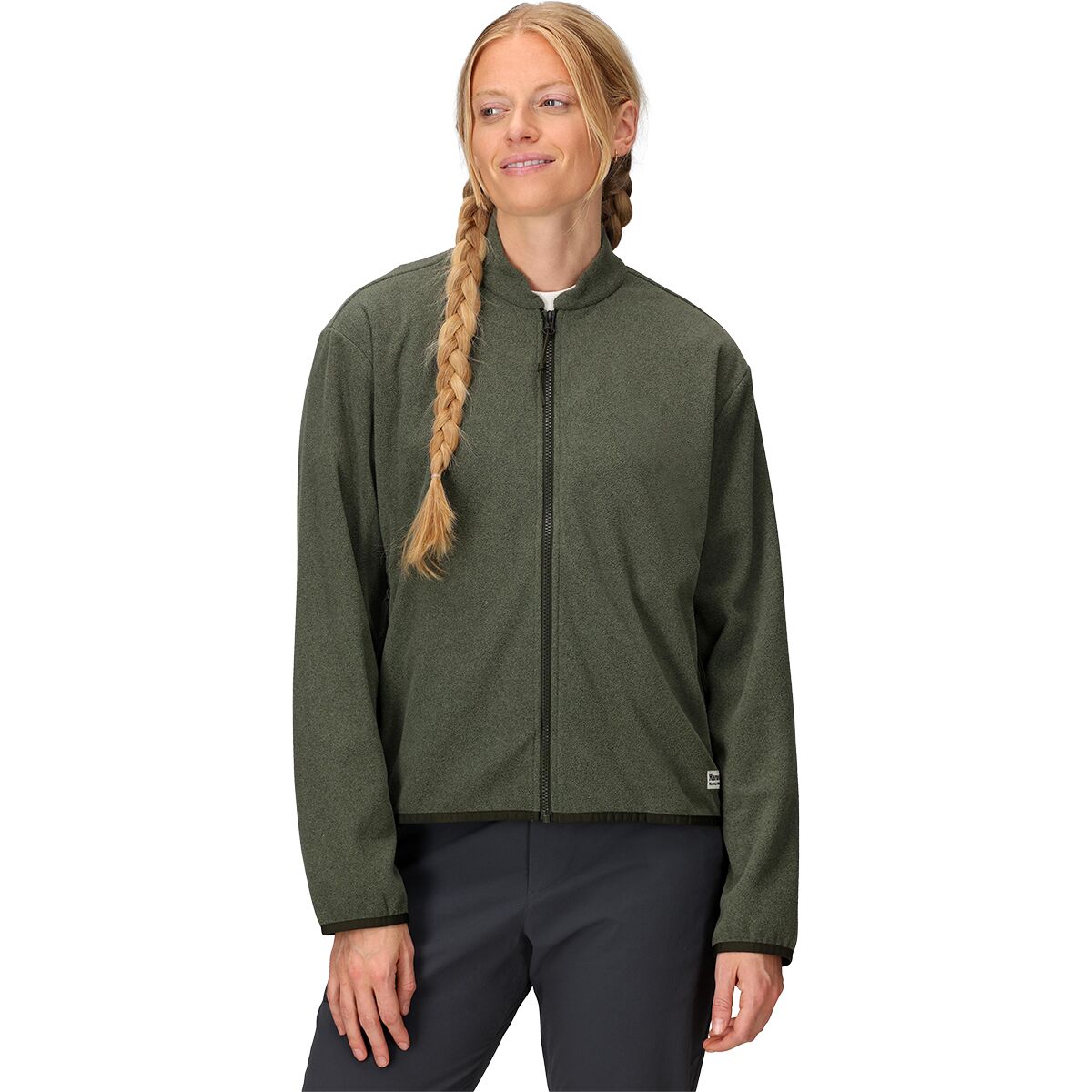 Image of Marmot Felton Fleece Jacket - Women's Olive Grove Heather, M