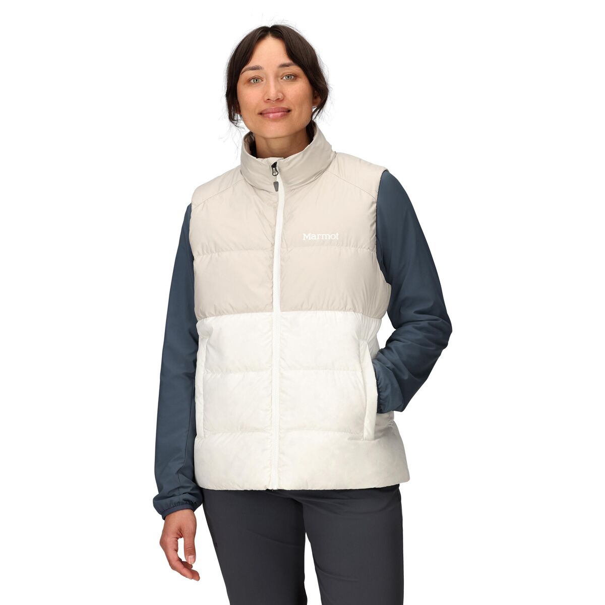 Image of Marmot Guides Down Vest - Women's Birch Bark/Pearl, M