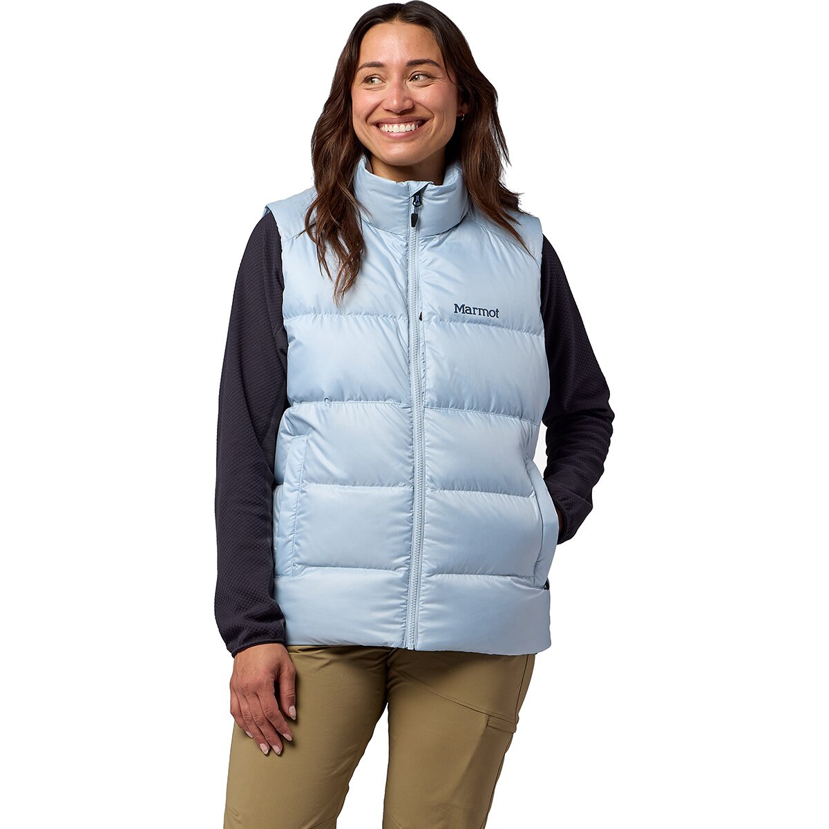 Image of Marmot Guides Down Vest - Women's Satin Blue, S