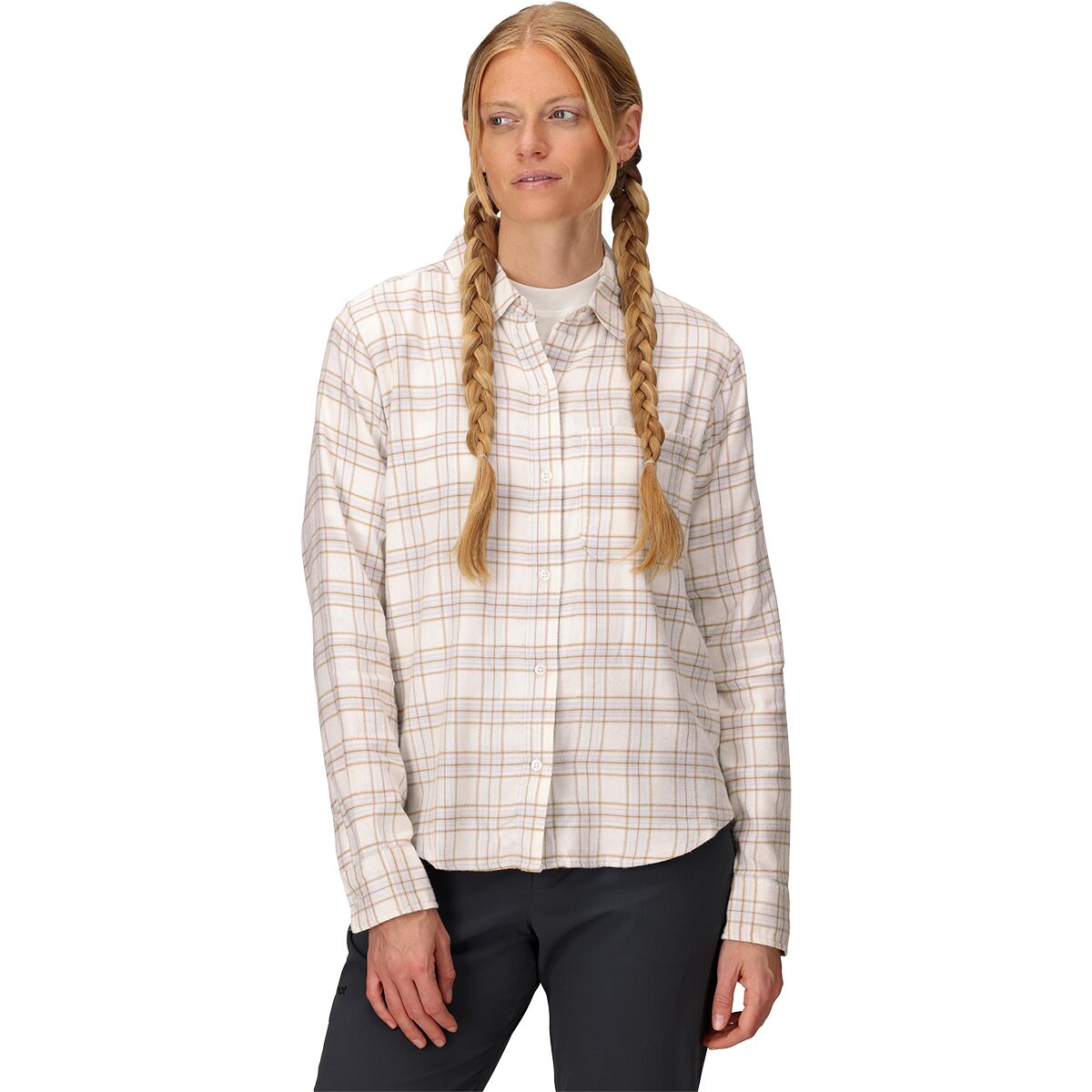 Image of Marmot Lightweight Flannel Shirt - Women's Birch Bark, S