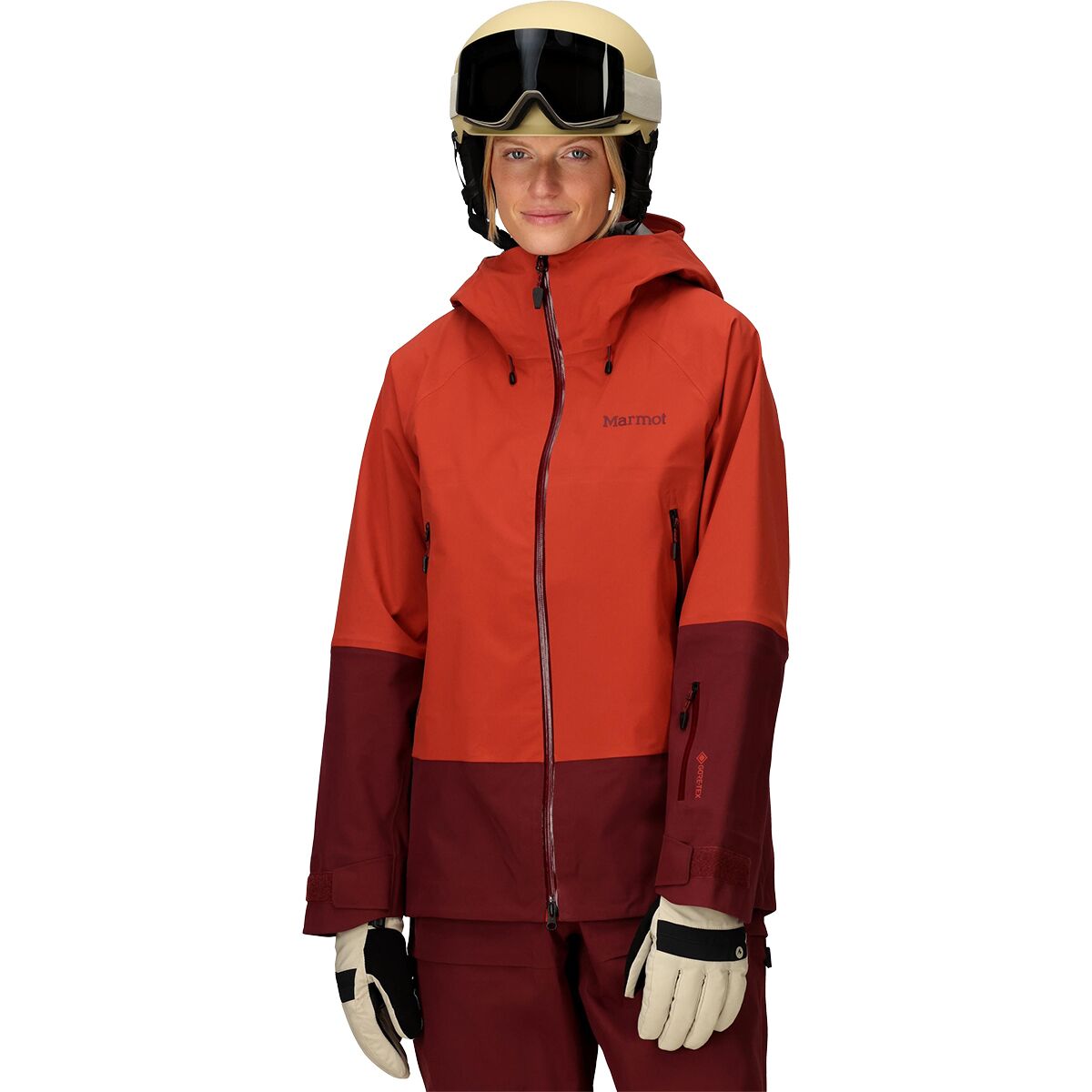 Image of Marmot Orion GORE-TEX Jacket - Women's Sumac/Acai Berry, M