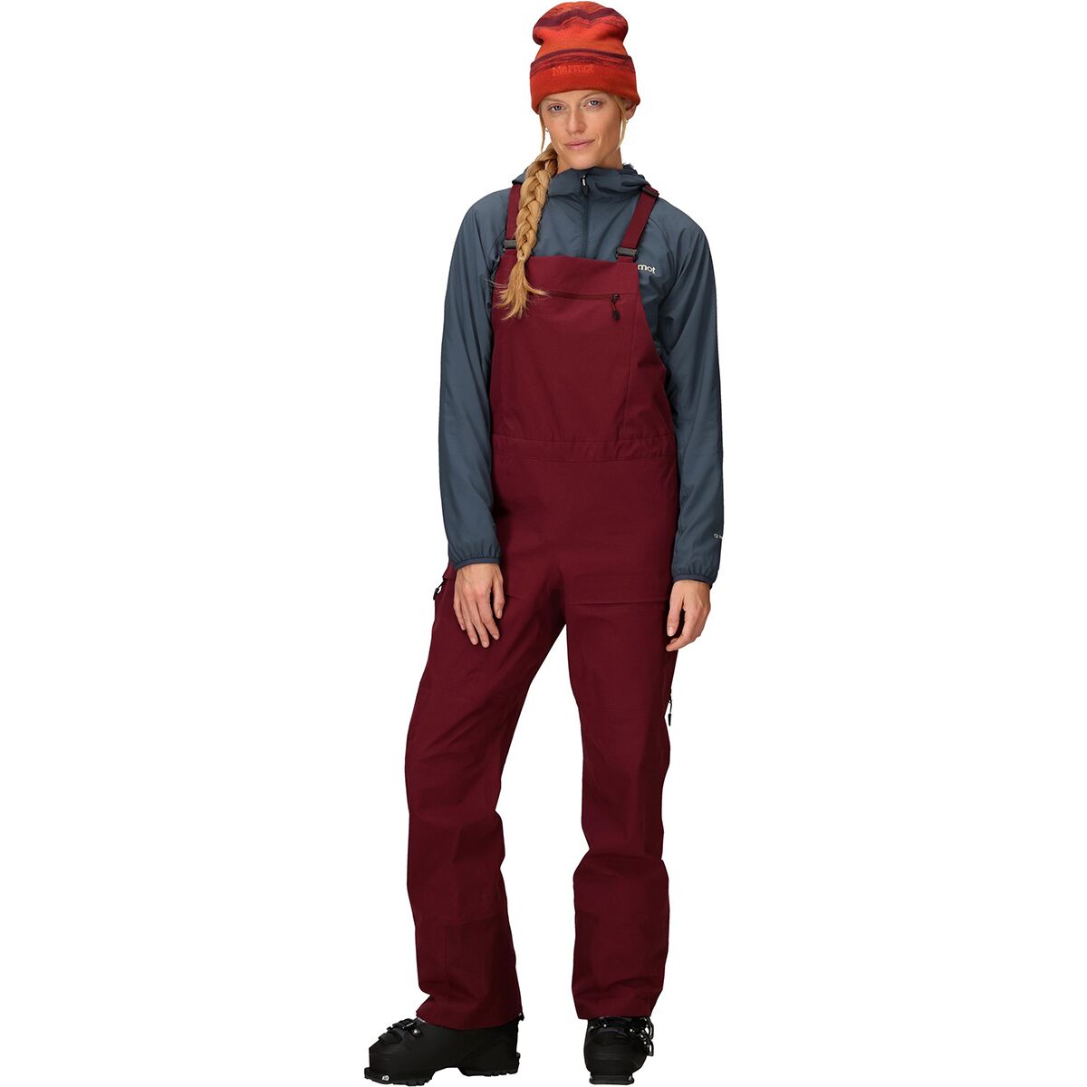 Image of Marmot Orion GORE-TEX Bib Pant - Women's Acai Berry, S