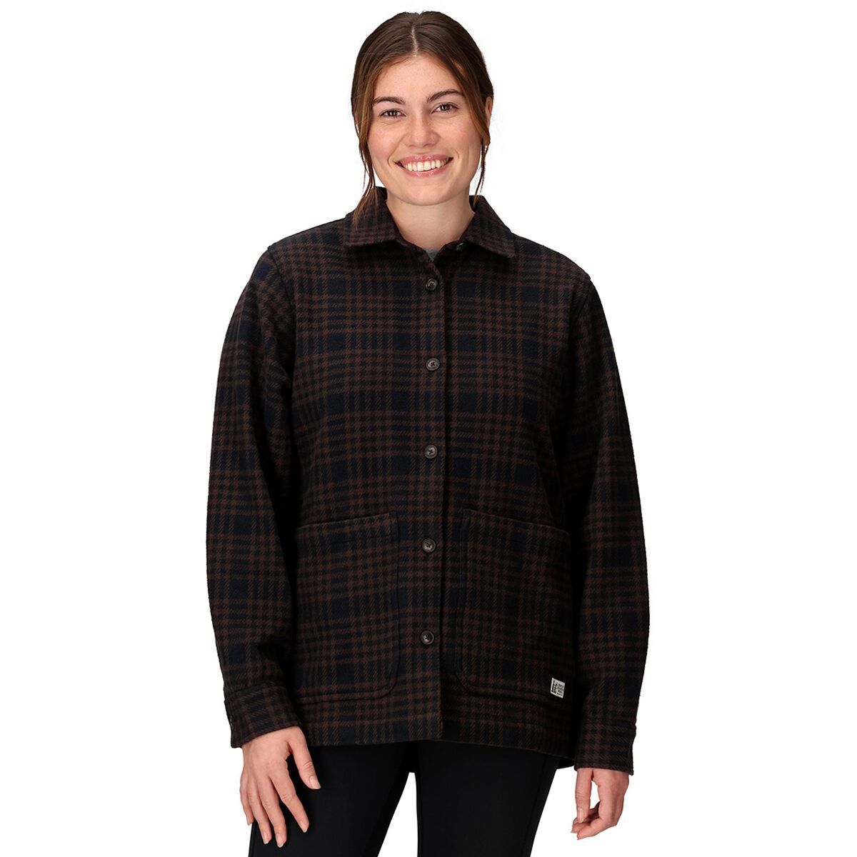 Image of Marmot Pinecrest Heavyweight Flannel Overshirt - Women's Black, S
