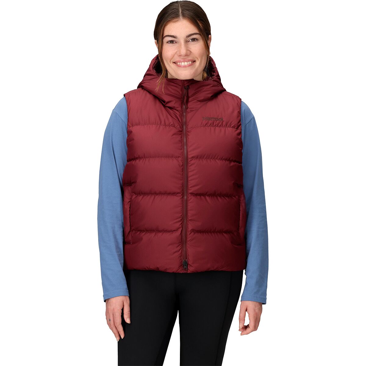 Image of Marmot Strollbridge Hooded Vest - Women's Acai Berry, XL