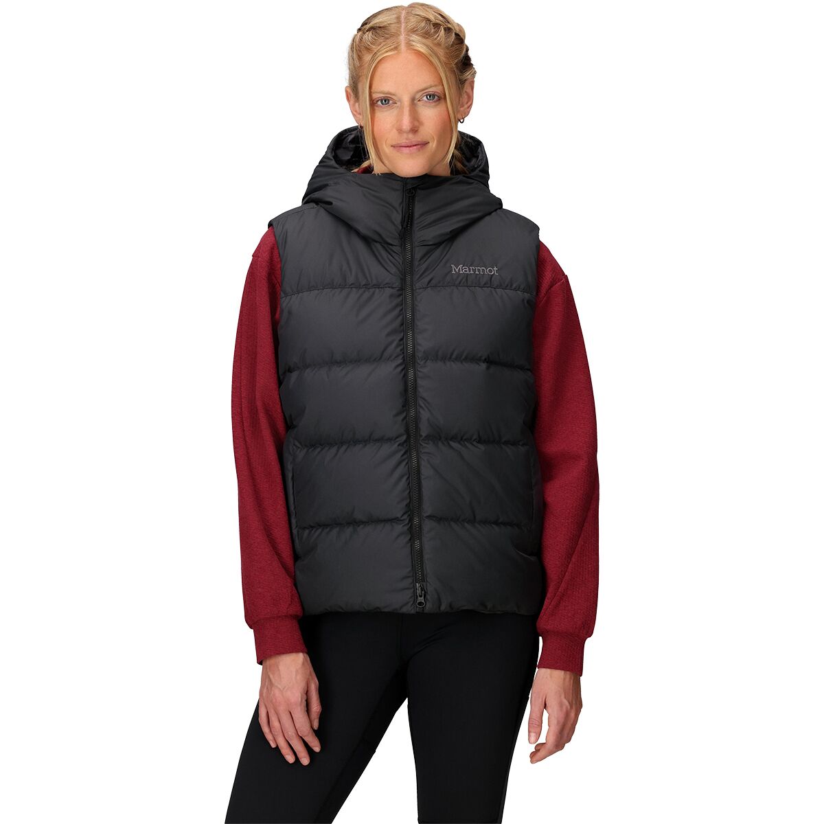 Image of Marmot Strollbridge Hooded Vest - Women's Black, M