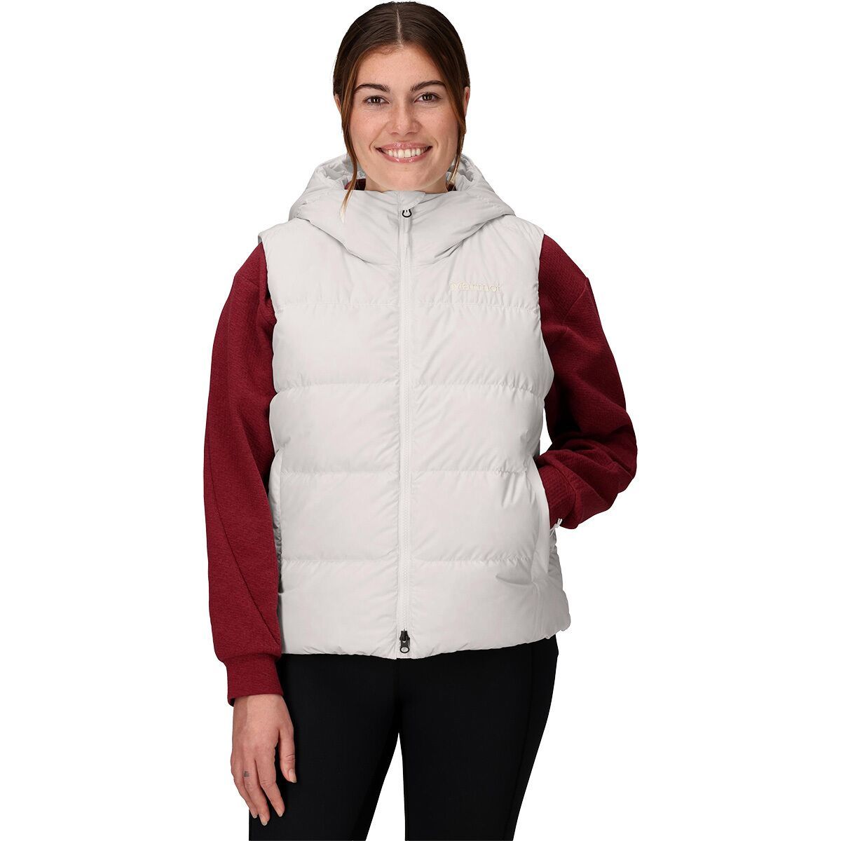 Image of Marmot Strollbridge Hooded Vest - Women's Pearl, L
