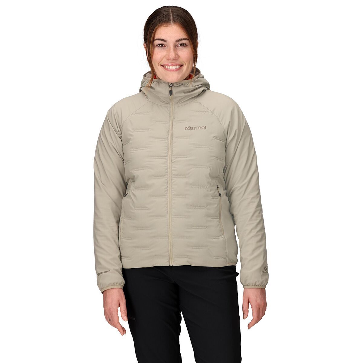 Image of Marmot WarmCube Active Aerothermal Hooded Jacket - Women's Shale Grey, S
