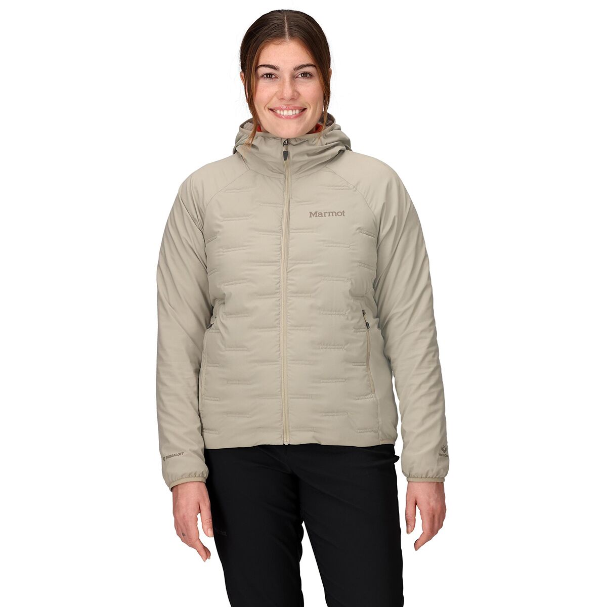 Image of Marmot WarmCube Active Aerothermal Hooded Jacket - Women's Shale Grey, S