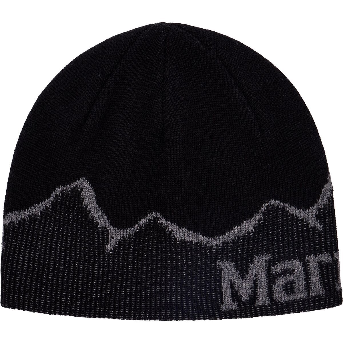 Image of Marmot Mountainscape Wool Beanie Black, One Size