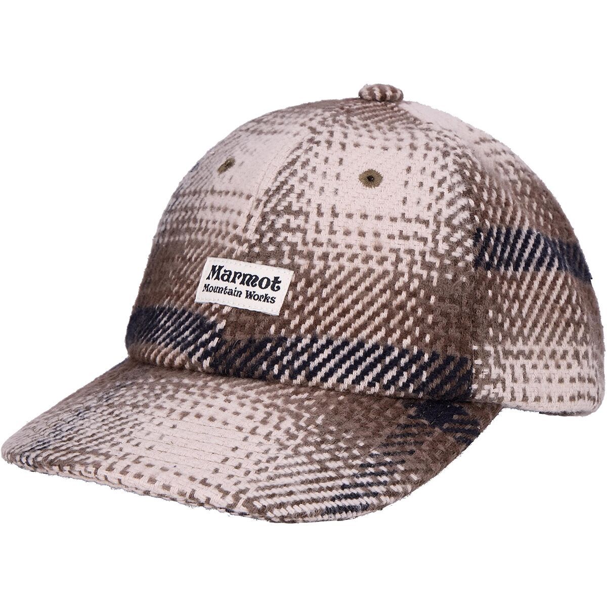 Image of Marmot Open Weave Flannel Cap Birch Bark, One Size