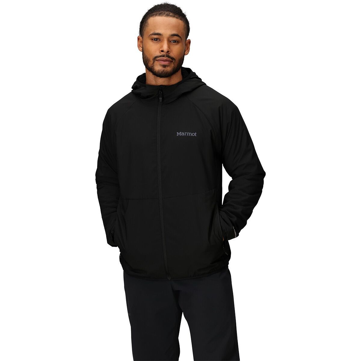 Image of Marmot Aerothermal Hooded Jacket - Men's Black, S
