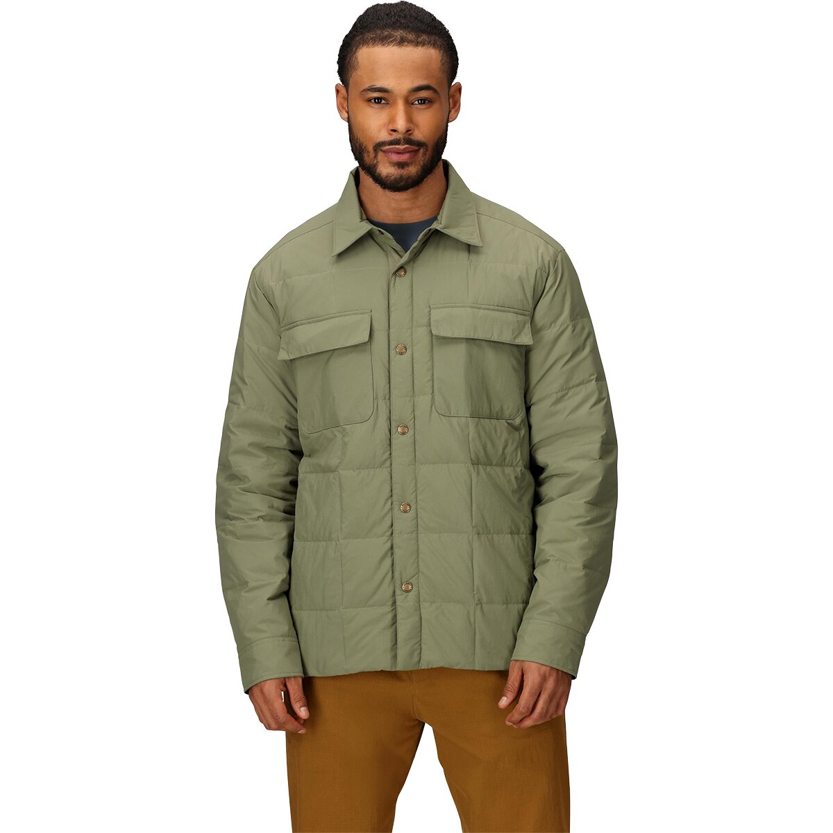 Image of Marmot Ares Shacket - Men's Olive Grove, XL